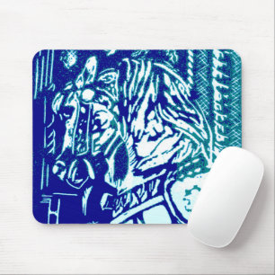 Carnival Horse Blues Mouse Pad