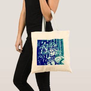 Carnival Horse Blues Tote Bag