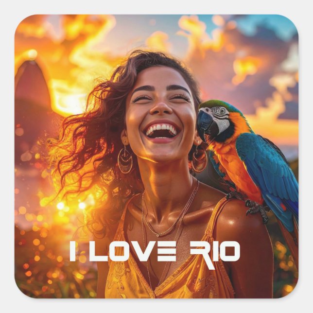 CARNIVAL IN RIO SQUARE STICKER (Front)