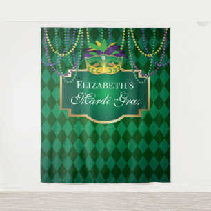 Carnival Mardi Gras Backdrop banner party Tapestry
