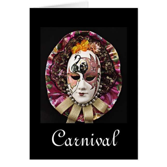 Carnival, Mardis Gras Mask (Front)