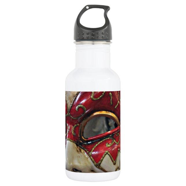 Carnival Mask Design 532 Ml Water Bottle (Front)