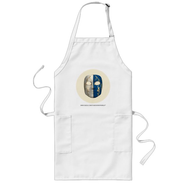Carnival Mask Long Apron (Front)