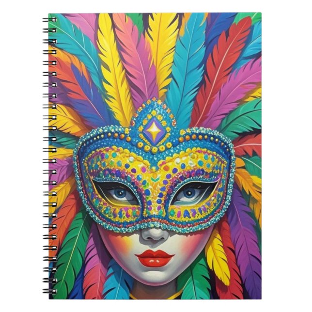Carnival Mask Notebook (Front)