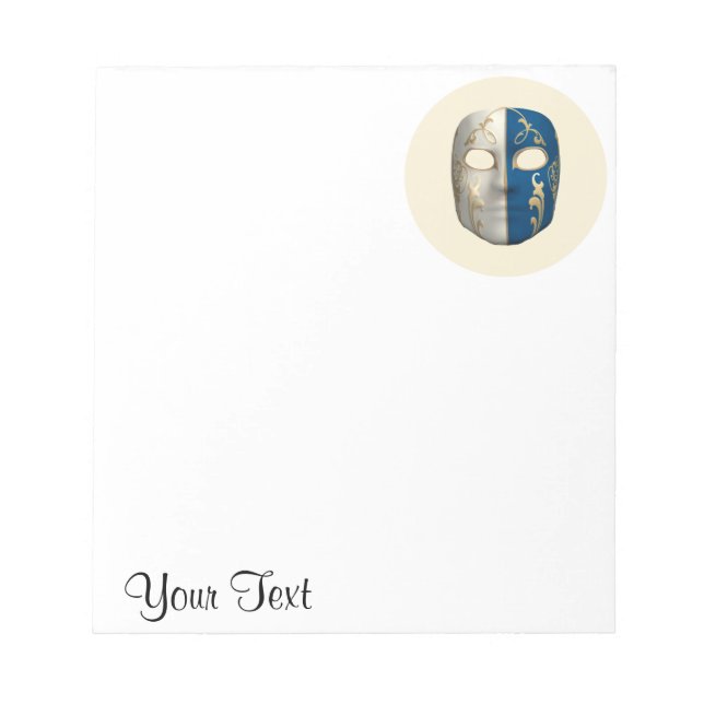 Carnival Mask Notepad (Front)