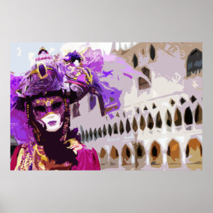Carnival Mask of Venice  Poster