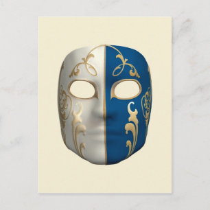 Carnival Mask Postcard
