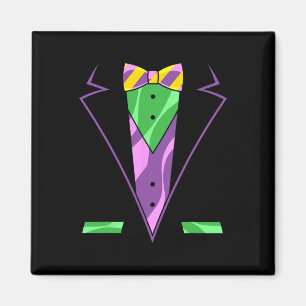 Carnival Masquerade Tuxedo Men Gift Parade Mardi G Magnet