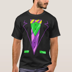 Carnival Masquerade Tuxedo Men Parade Mardi Gras T-Shirt