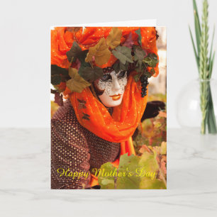 Carnival Mother's Day Folded Greeting Card