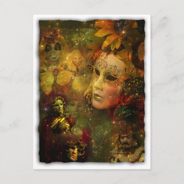 Carnival - New Orleans Mardi Gras Splendour Postcard (Front)