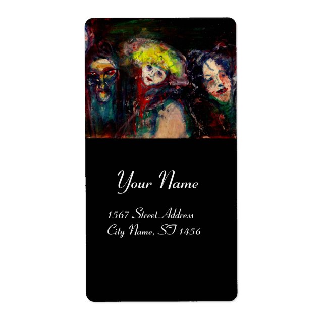 CARNIVAL NIGHT IN VENICE Venetian Masquerade Masks (Front)