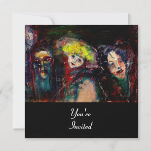 CARNIVAL NIGHT IN VENICE Venetian Masquerade Masks Invitation