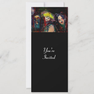 CARNIVAL NIGHT IN VENICE Venetian Masquerade Masks Invitation