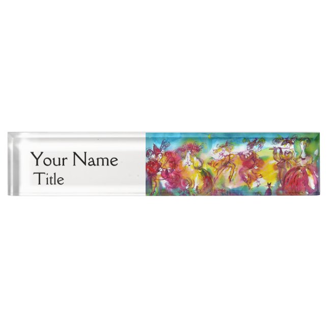 CARNIVAL NIGHT MASQUERADE DANCE Event Coordinator Nameplate (Front)