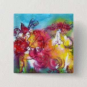 CARNIVAL NIGHT / Venetian Masquerade,Dance Music 15 Cm Square Badge