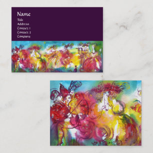 CARNIVAL NIGHT / Venetian Masquerade,,Dance Music Business Card