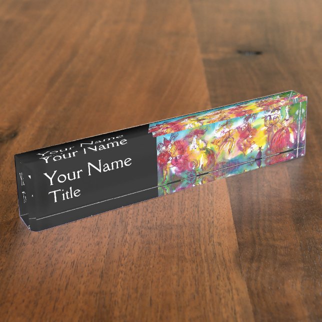 CARNIVAL NIGHT,Venetian Masquerade,Dance Music Nameplate (Side)