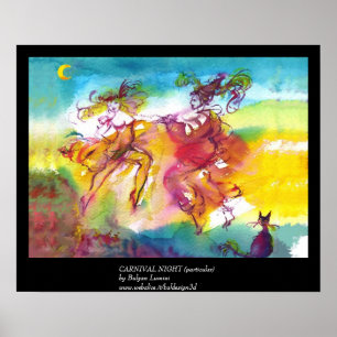 CARNIVAL NIGHT / Venetian Masquerade,,Dance Music Poster