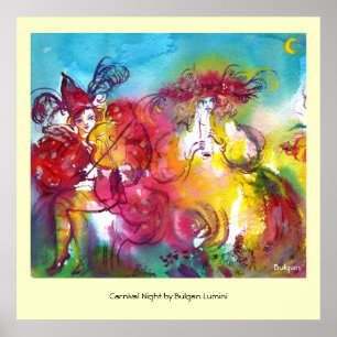 CARNIVAL NIGHT / Venetian Masquerade,Dance Music Poster