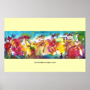CARNIVAL NIGHT / Venetian Masquerade,,Dance Music Poster