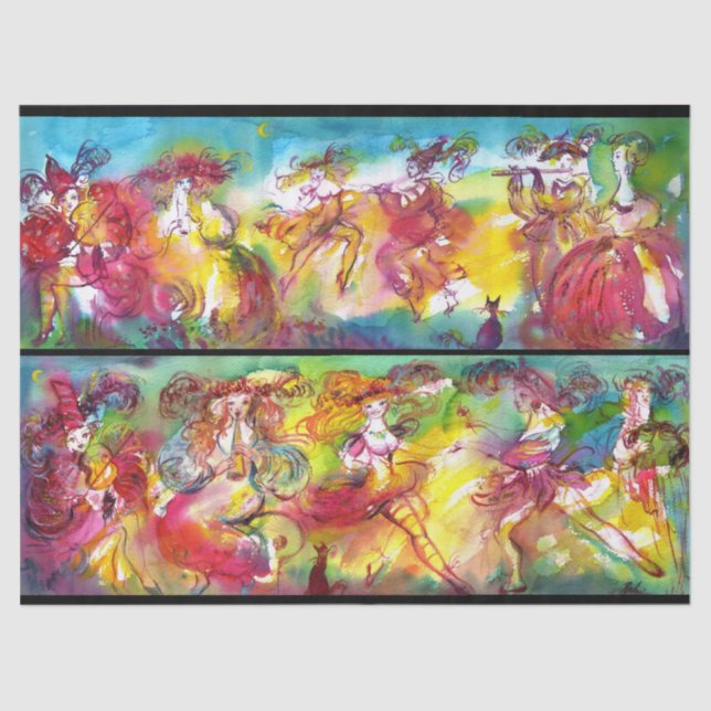 CARNIVAL NIGHT / Venetian Masquerade,Dance Music Tissue Paper (Front)