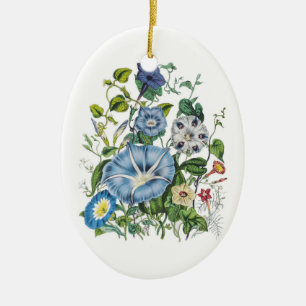 Carnival of flowers ceramic ornament