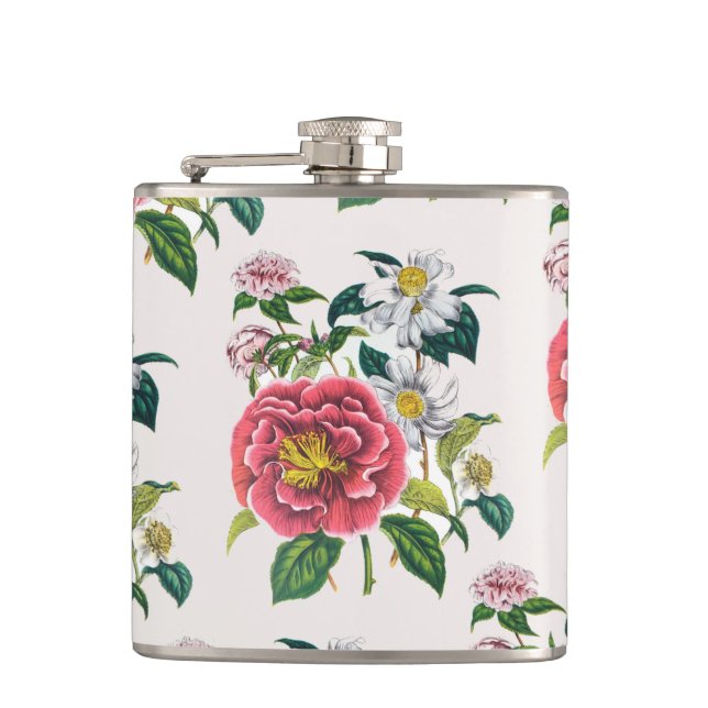 Carnival of flowers hip flask (Front)