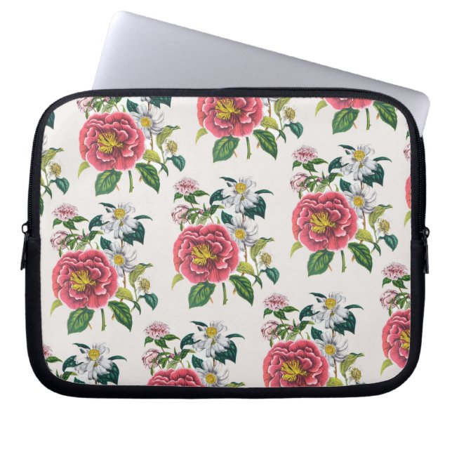 Carnival of flowers laptop sleeve (Front)