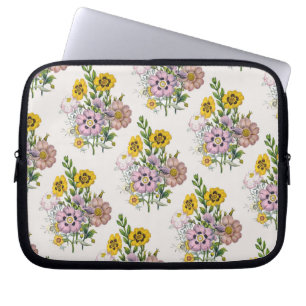 Carnival of flowers laptop sleeve