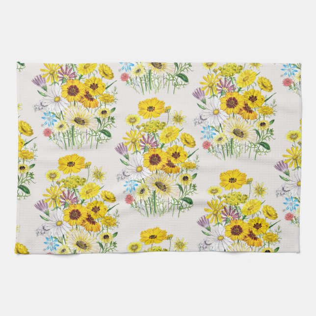 Carnival of flowers tea towel (Horizontal)