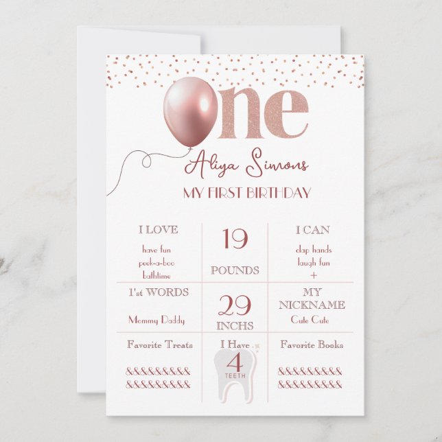 Carnival of Joy First Birthday Invitation (Front)