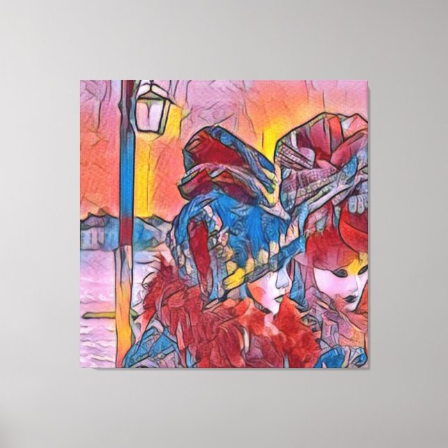 Carnival of venice canvas print (Front)