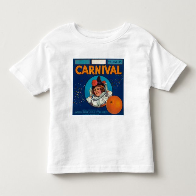 Carnival Orange LabelAnaheim, CA Toddler T-Shirt (Front)