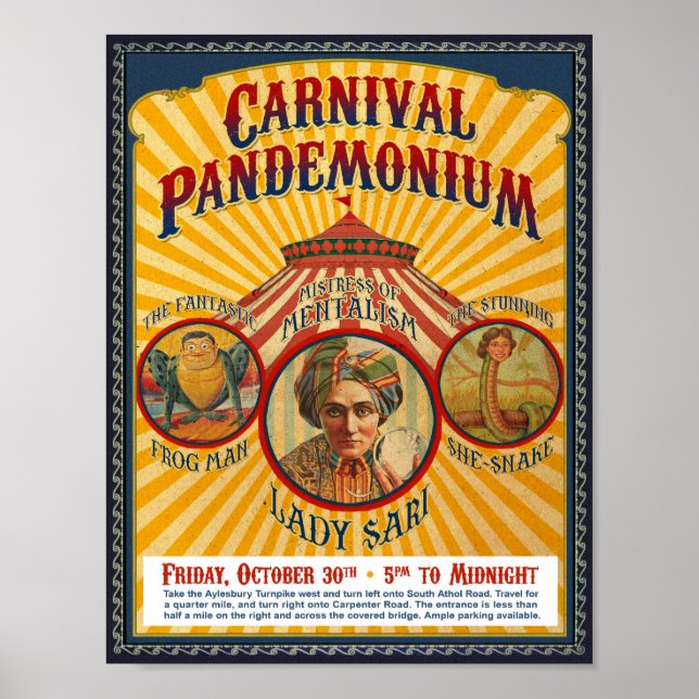 Carnival Pandemonium Poster (Front)