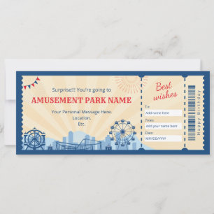 Carnival park Gift Certificate Invitation