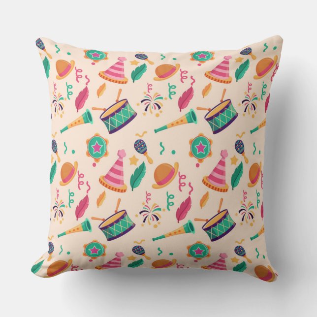 Carnival pattern cushion (Front)