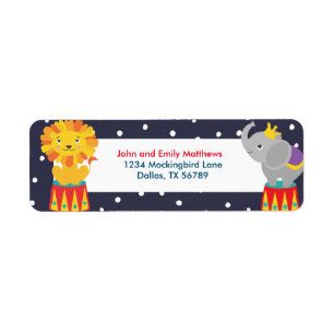 Carnival Return Address Label