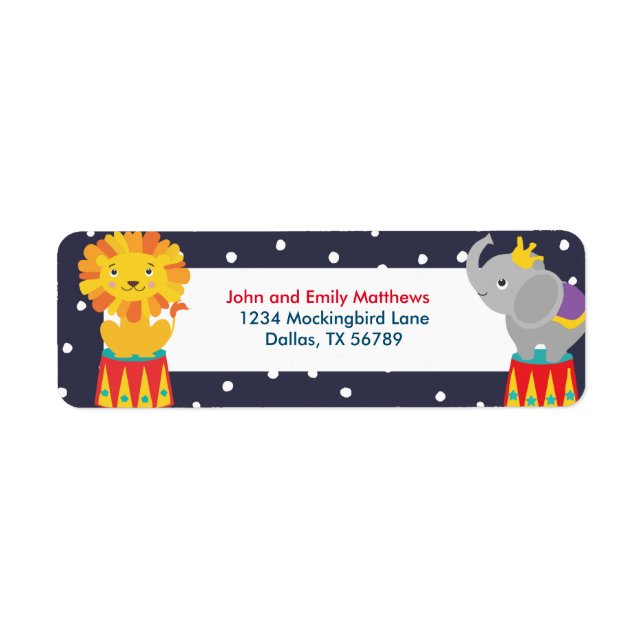 Carnival Return Address Label (Front)