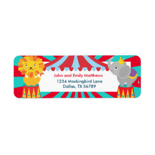 Carnival Return Address Label