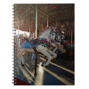 Carnival State Fair Merry-Go-Round Carousel Horse Notebook