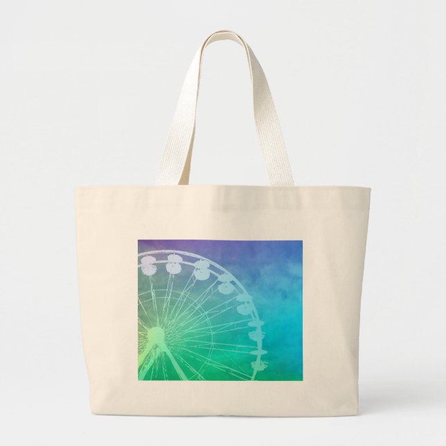 Carnival Summer design Large Tote Bag (Front)