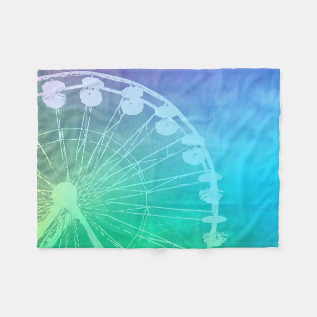 Carnival Summer - fleece blanket (Front (Horizontal))