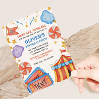 Carnival Ticket and Candy Kids Birthday Party