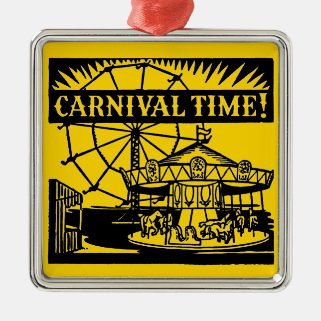 Carnival Time Metal Ornament (Front)