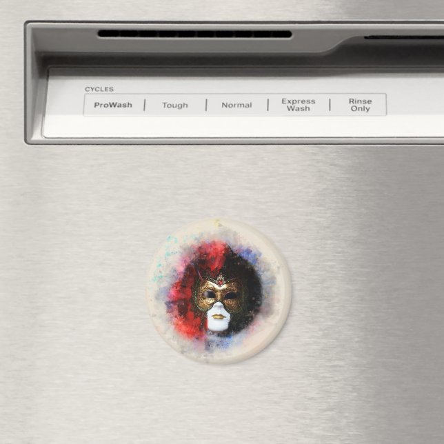 carnival venetian mask magnet (In Situ (Dishwasher))