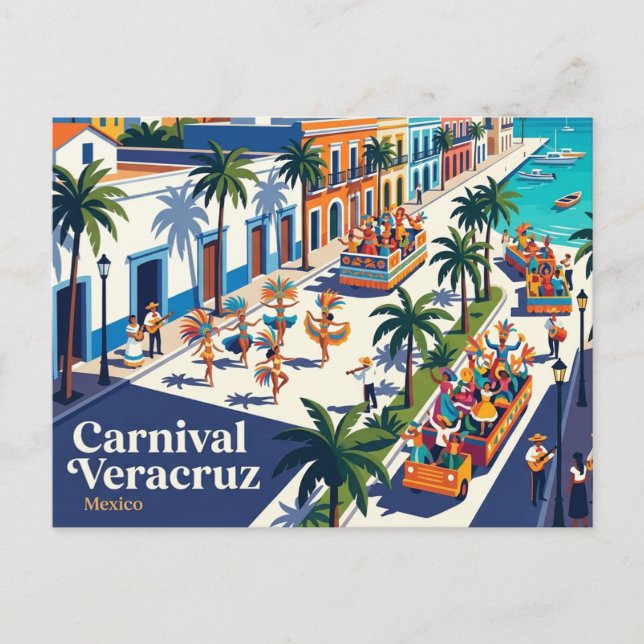 Carnival Veracruz Mexico Postcard (Front)