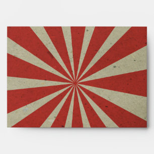 carnival vintage red lines envelopes