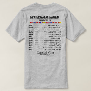 Carnival Vista Inaugural Sailing - Mediterranean T-Shirt