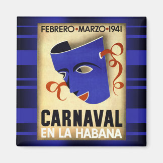 Carnivale in Havana 1941 Vintage Magnet